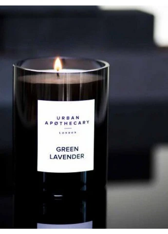 Ароматическая свеча из натурального воска Green lavender 300 г (UALWGLC300) Urban Apothecary (227516272)