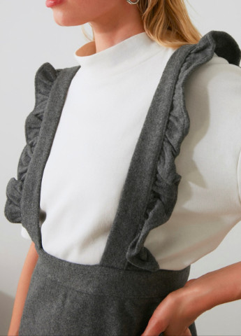 Темно-сіра кежуал сукня AMORI однотонна