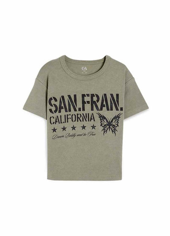 Оливкова (хакі) літня футболка C&A