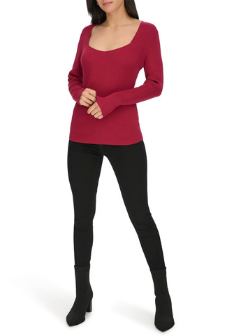 Бордовый демисезонный свитер Calvin Klein