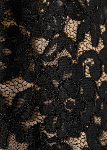 Чорна святковий мереживна сукня H&M однотонна