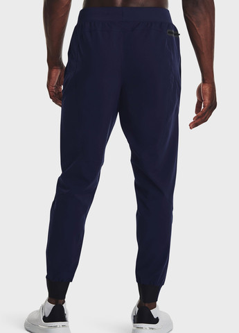 Темно-синие спортивные демисезонные джоггеры брюки Under Armour