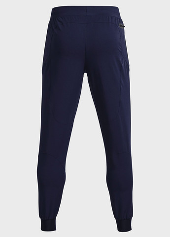 Темно-синие спортивные демисезонные джоггеры брюки Under Armour