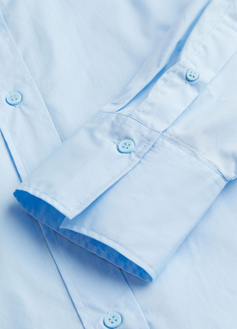 Светло-голубой кэжуал рубашка однотонная H&M