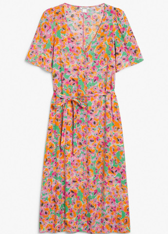 Комбинированное кэжуал платье Monki с цветочным принтом