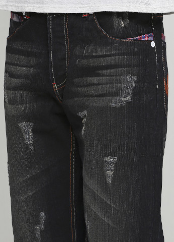 Темно-серые демисезонные прямые джинсы B-Play