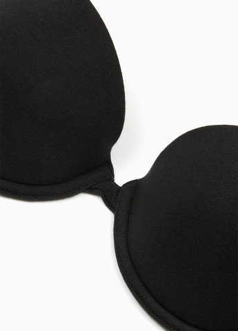 Чорний корбей бюстгальтер Emporio Armani з кісточками бавовна