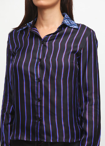 Синяя кэжуал рубашка в полоску Paul Smith