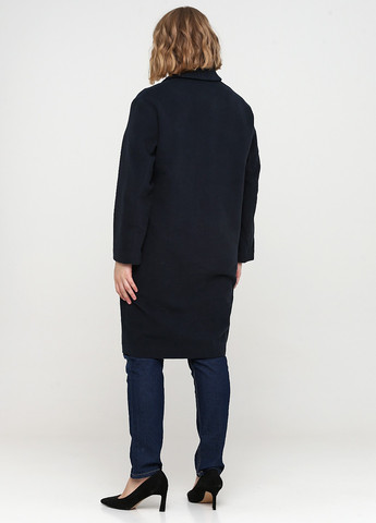 Темно-синее демисезонное Пальто однобортное H&M