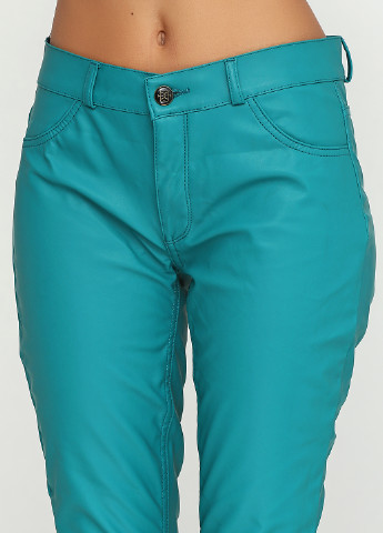 Зеленые кэжуал демисезонные зауженные брюки Supertrash