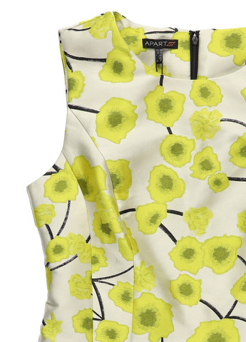 Желтое кэжуал платье Apart с цветочным принтом