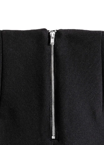Черная кэжуал однотонная юбка H&M