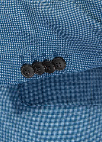 Блакитний демісезонний костюм (піджак, брюки) брючний Arber