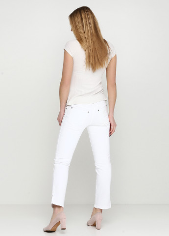 Белые джинсовые демисезонные зауженные брюки Alexander McQueen