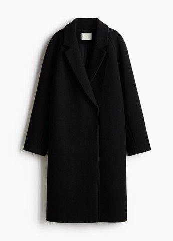 Чорне демісезонне Пальто однобортне H&M