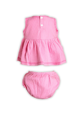 Розовый летний комплект (платье, трусики) Place