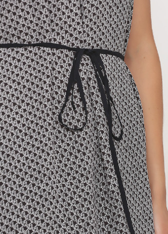 Чорно-білий кежуал плаття, сукня H&M з абстрактним візерунком