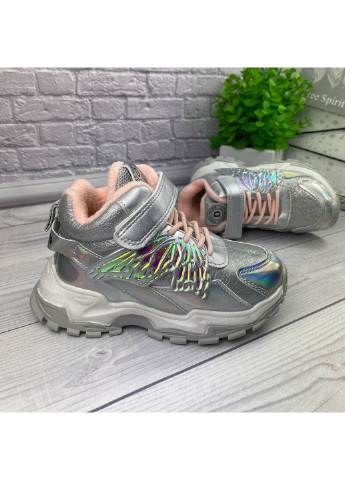 Серебряные кэжуал осенние ботинки для девочки Jong Golf