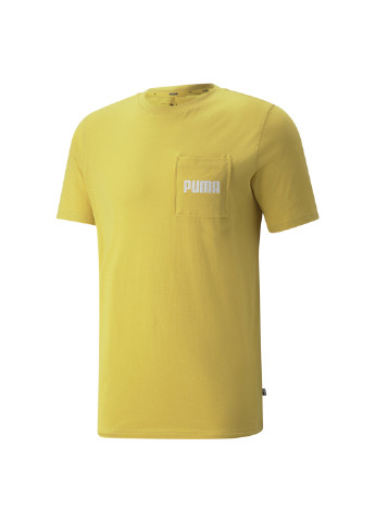 Желтая футболка modern basics pocket men's tee Puma