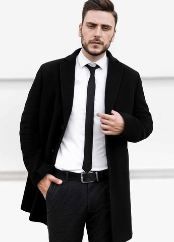 Чорне демісезонне Пальто однобортне Sun's House