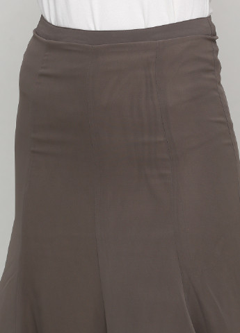 Серо-бежевая кэжуал однотонная юбка Ashley Brooke а-силуэта (трапеция)