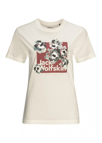 Молочная летняя футболка Jack Wolfskin