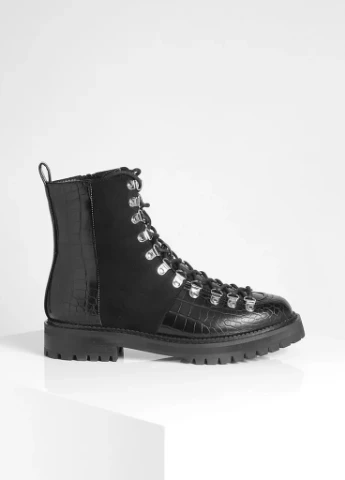 Осенние многопанельные туристические ботинки Boohoo