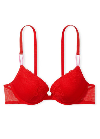 Красный бюстгальтер Victoria's Secret с косточками полиамид