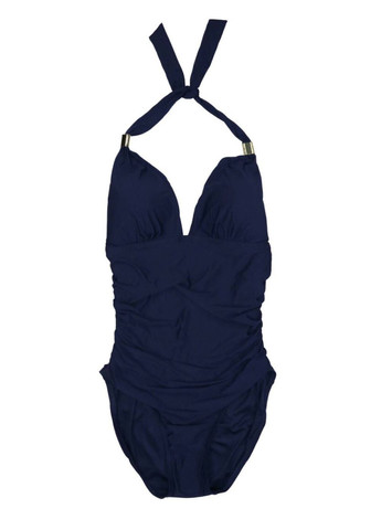 Темно-синій літній купальник суцільний, халтер Calvin Klein