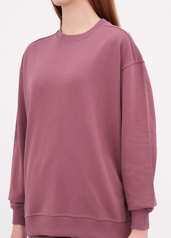 Ліловий світшот EQUILIBRI однотонний без декору (355383099)