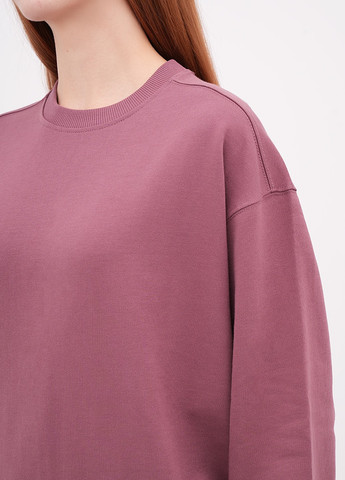 Ліловий світшот EQUILIBRI однотонний без декору (355383099)