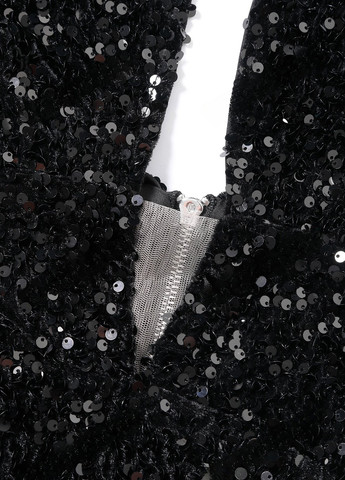 Черное вечернее платье с открытыми плечами, с открытой спиной SHEIN однотонное