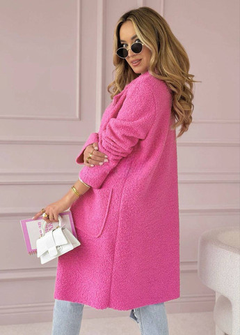 Рожеве демісезонне Пальто двобортне No Brand