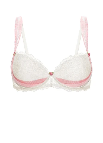 Молочний бюстгальтер жіночий push-up gracija-rim pearl rose 70b молочний/флорида 75200 Gracija Rim з кісточками поліамід