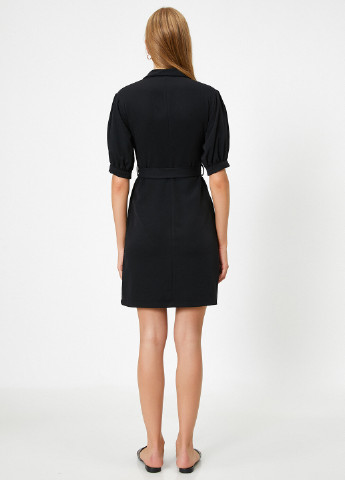 Черное кэжуал платье рубашка KOTON