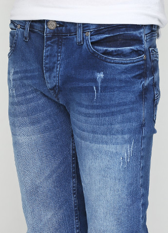 Темно-синие демисезонные прямые джинсы DYNAMO