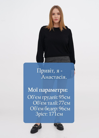 Темно-серая кэжуал в клетку юбка H&M карандаш