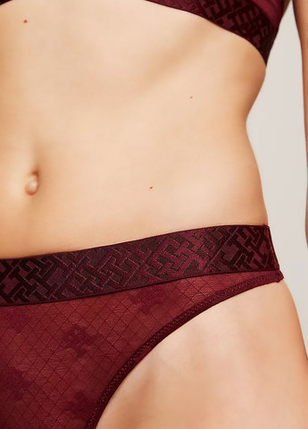 Бордовый демисезонный комплект (бюстгальтер, тусики) Tommy Hilfiger