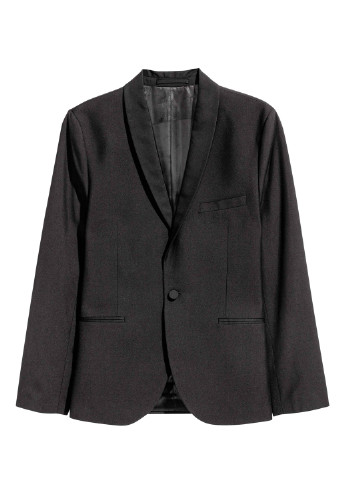 Піджак H&M з довгим рукавом чорний діловий