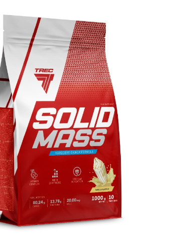 Гейнер Solid Mass 1000g (Vanilla) Trec Nutrition (254702102)