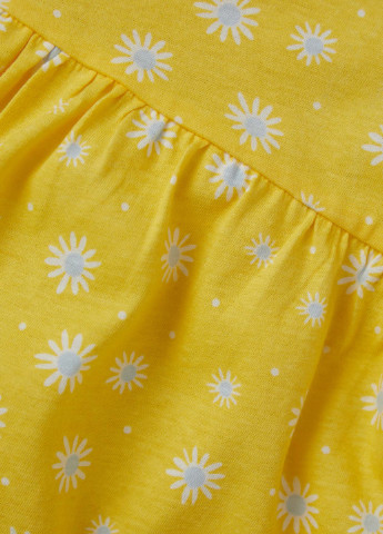 Светло-желтое кэжуал платье клеш DeFacto
