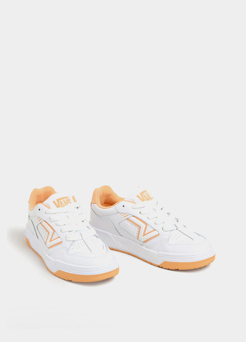 Белые кеды Vans с перфорацией, с белой подошвой