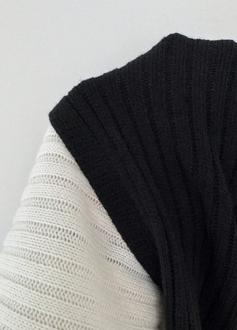 Черно-белый демисезонный пуловер пуловер SHEIN