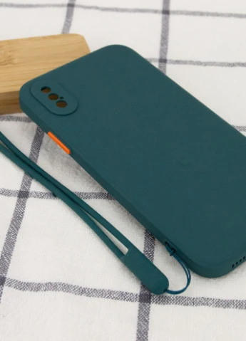 Чохол TPU Square Full Camera для Apple iPhone X / XS (5.8 ') Зелений (is_00000042151_1) Epik (229724765)