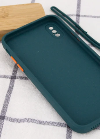 Чохол TPU Square Full Camera для Apple iPhone X / XS (5.8 ') Зелений (is_00000042151_1) Epik (229724765)