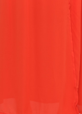 Оранжевая кэжуал однотонная юбка Stradivarius клешированная