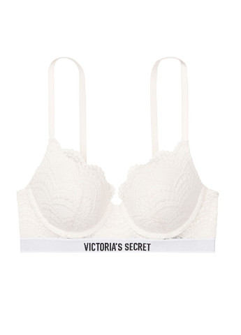 Белый бюстгальтер Victoria's Secret с косточками