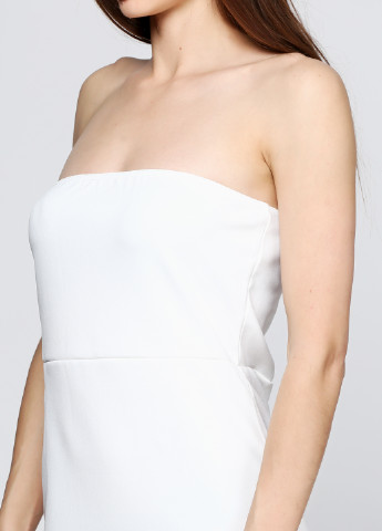 Белое коктейльное платье Missguided однотонное