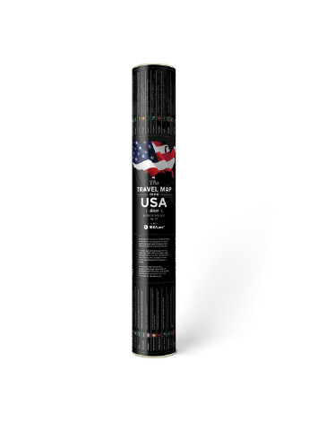 Скретч карта США "Travel Map USA Black" (тубус) 1DEA.me (254288728)