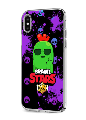 Чохол силіконовий Apple Iphone X Спайк Бравл Старс (Spike Brawl Stars) (6129-1013) MobiPrint (219284662)
